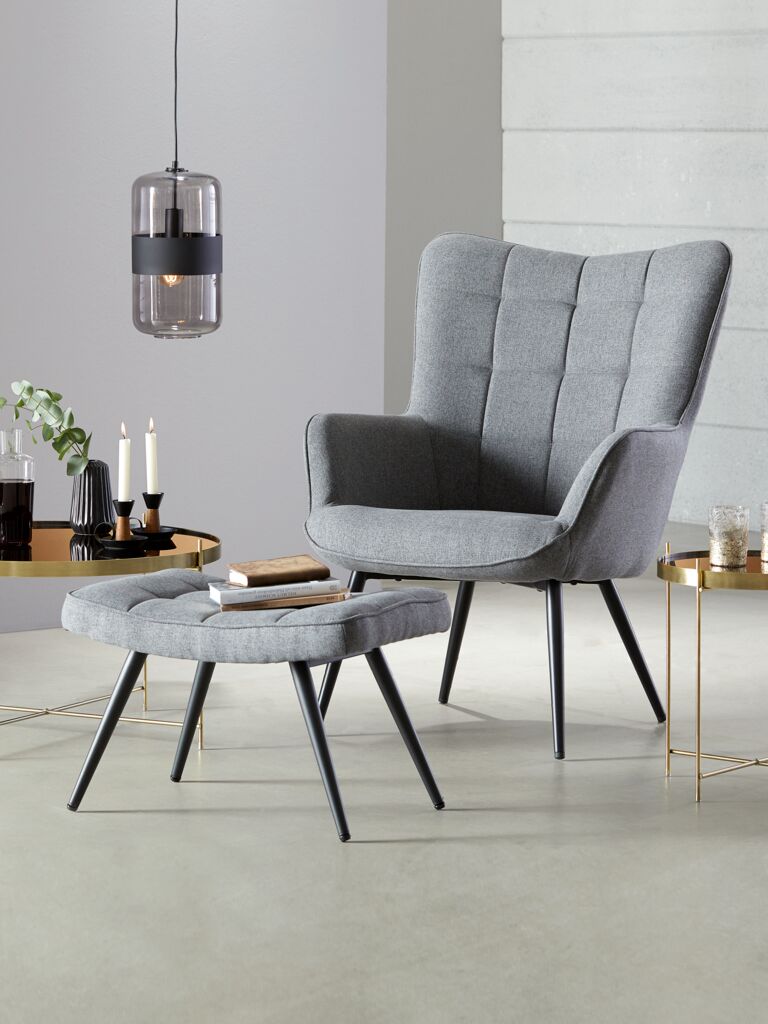 Fauteuil ULDUM Grijs