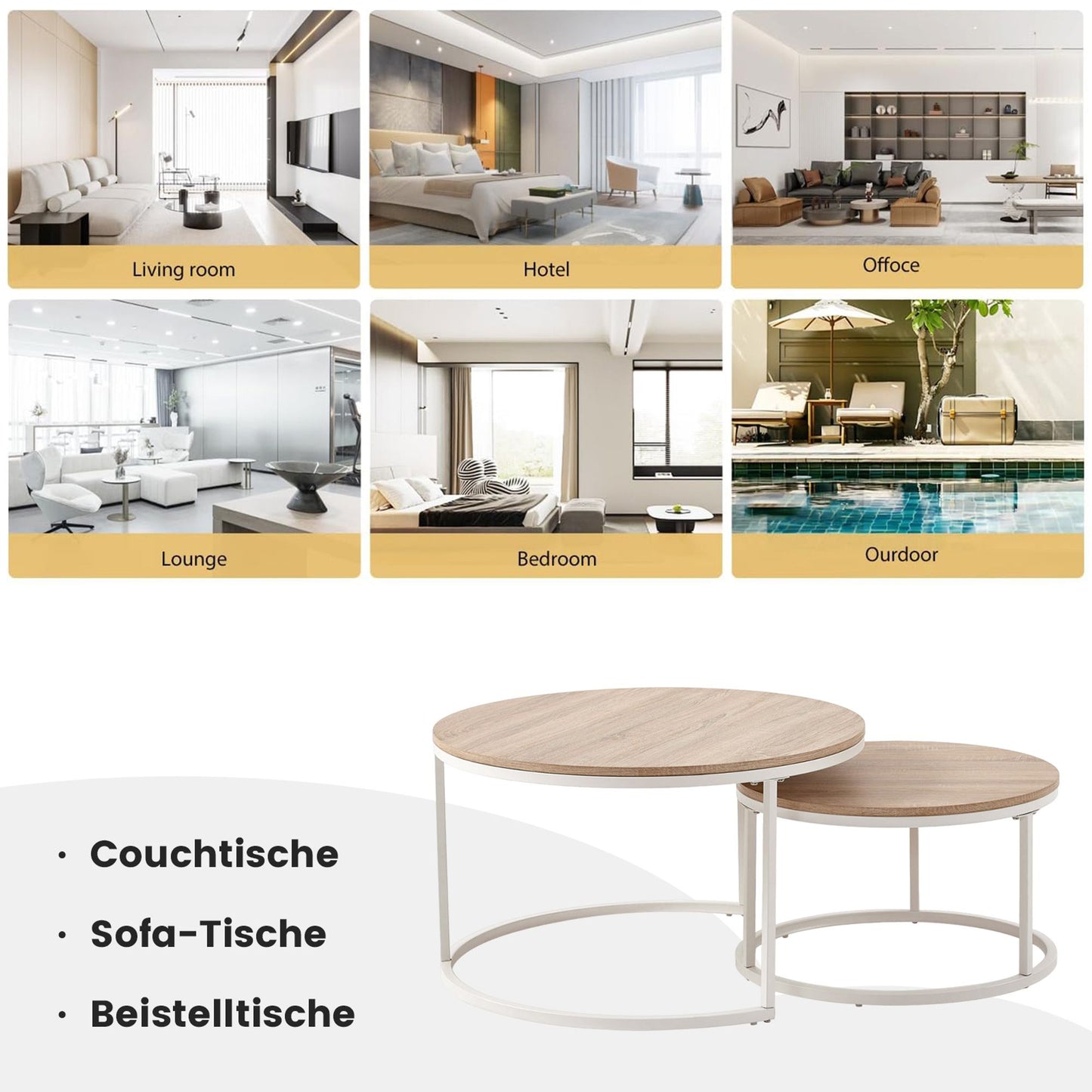 Ronde Salontafel