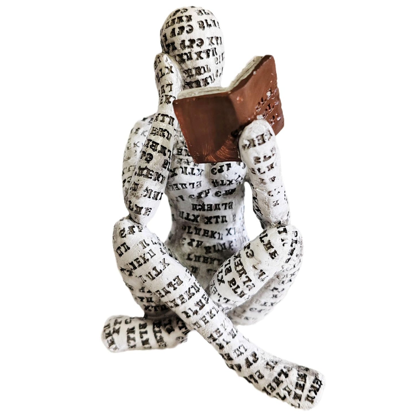 PIGPIGFLY Lezen Vrouw Beeldje, Boekenwurm Sculptuur, Decoratieve Figuren, Lezen Figuur Standbeeld, Decoratie Woonkamer, Abstracte Sculptuur, Home Store Decoratie, Moderne Woonkamer Ornamenten