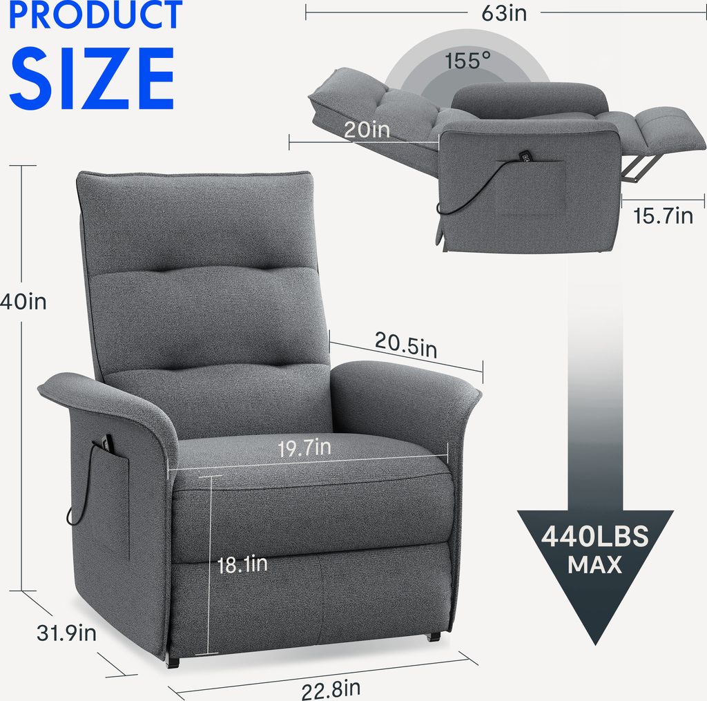 Flexispot Elektrische Relaxfauteuil